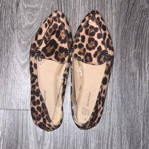 Time and Tru Brown and Black Leopard Flats